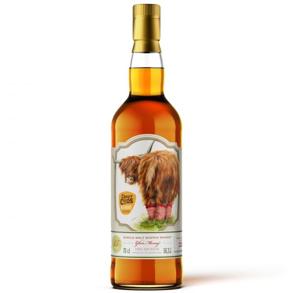 Glen Moray 15 Jahre 2010/2025 Redwine Cask Caskhound Crazy Coos Reloaded 56,3% vol.