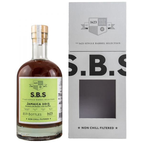S.B.S. Jamaica Rum 2013/2021 Bourbon & Brandy Cask 46% vol.