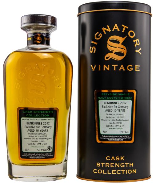 Benrinnes 10 Jahre 2012/2023 Signatory Cask Strength Collection #310543 59,1% vol.