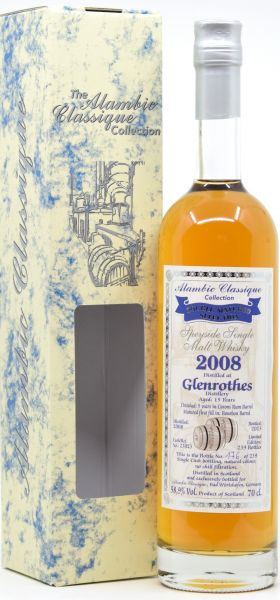 Glenrothes 15 Jahre 2008/2023 Caroni Rum Barrel Alambic Classique 58,9% vol.