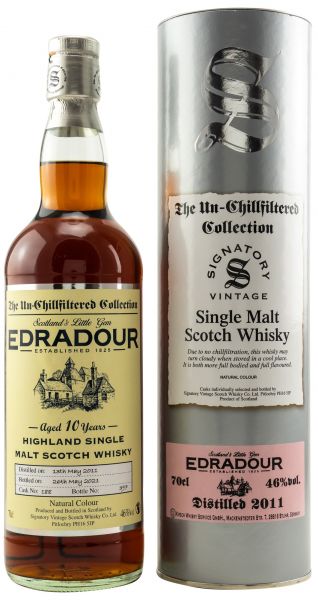 Edradour 10 Jahre 2011/2021 SV Un-Chillfiltered Collection #188