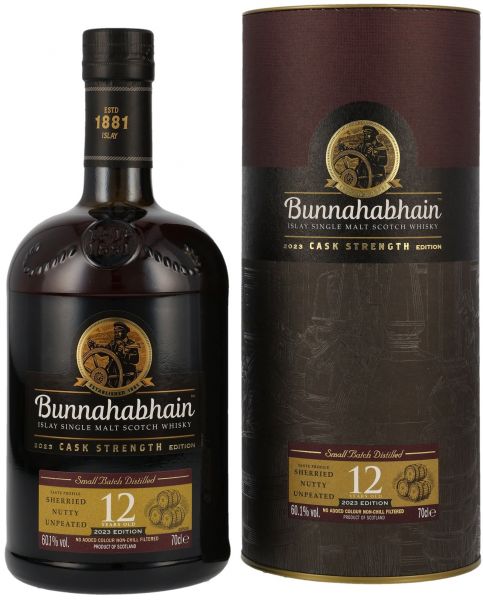 Bunnahabhain 12 Jahre Cask Strength 2023 60,1% vol.