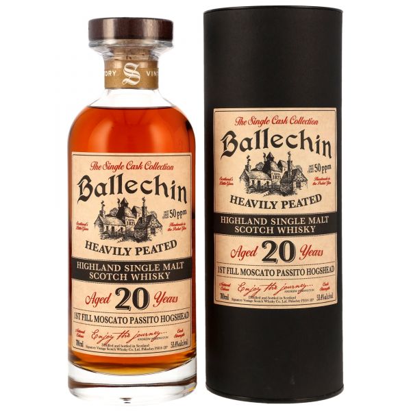 Ballechin 20 Jahre 2006/2026 1st Fill Moscato Passito Wine Cask #808 53,4% vol.