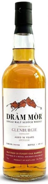 Glenburgie 16 Jahre 2009/2025 Bourbon Cask Dram Mor 56,7% vol.