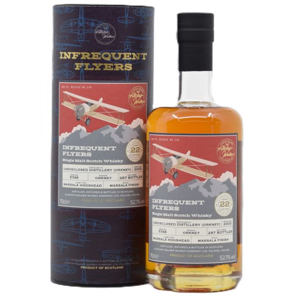 Undisclosed Orkney 22 Jahre 2003/2025 Marsala Cask Alistair Walker Infrequent Flyers 52,7% vol.