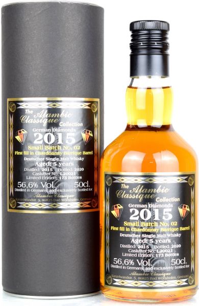 German Diamonds 5 Jahre 2015/2020 Batch No. 2 Chardonnay Cask Alambic Classique