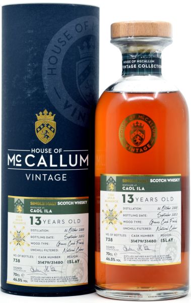 Caol Ila 13 Jahre 2008/2022 Graves Wine Cask House of McCallum 46,5% vol.