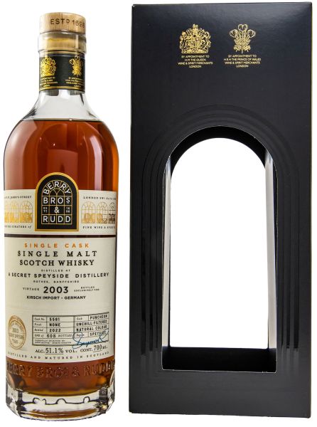 Secret Speyside 2003/2022 Sherry Cask Berry Bros. & Rudd #5581 51,1% vol.