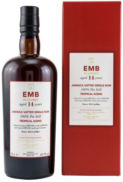 Monymusk EMB Plummer 14 Jahre Tropical Aging Scheer Velier Jamaica Single Rum 69,7% vol.