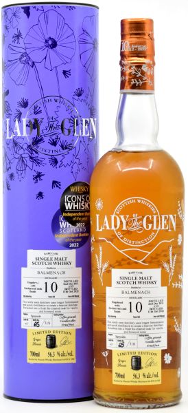 Balmenach 10 Jahre 2011/2022 Re-Charred Cask Lady of the Glen 56,3% vol.