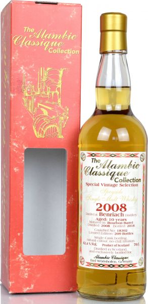 Benriach 10 Jahre 2008/2018 Alambic Classique 62,4% vol.