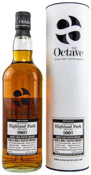 Highland Park 2007/2022 Duncan Taylor Sherry Octave #5036505 55,3% vol.