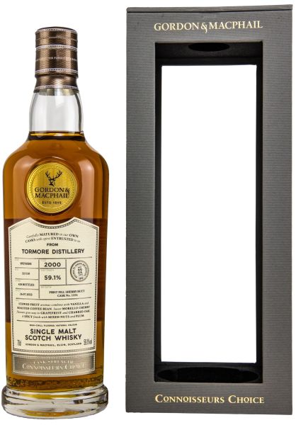 Tormore 22 Jahre 2000/2022 Sherry Cask Gordon &amp; MacPhail Cask Strength 59,1% vol.