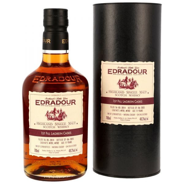 Edradour 2014/2025 St. Michael-Eppan Lagrein Casks #701 + 702 48,2% vol.