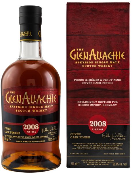 Glenallachie 2008/2020 Pedro Ximénez & Pinot Noir Cuvée Cask Finish 53,9% vol.