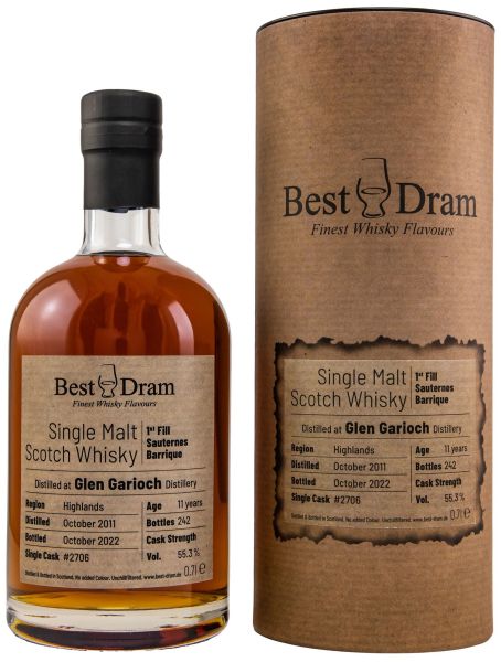 Glen Garioch 11 Jahre 2011/2022 1st Fill Sauternes Best Dram 55,3% vol.