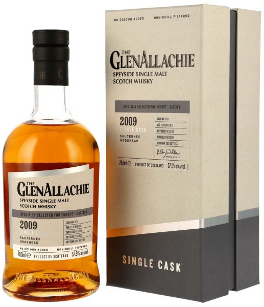 Glenallachie 15 Jahre 2009/2025 Sauternes Single Cask #3721 57,9% vol.