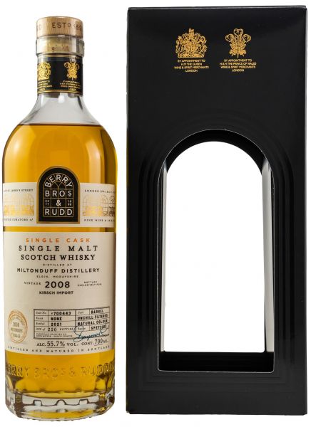 Miltonduff 13 Jahre 2008/2021 Berry Bros. & Rudd #700443 55,7% vol.