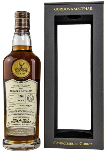 Tormore 29 Jahre 1993/2022 Sherry Cask Gordon & MacPhail Cask Strength 54,5% vol.