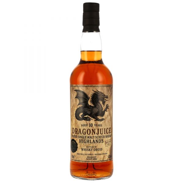 Dragonjuice Highlands 10 Jahre Peated Whisky Druid #2 50,2% vol.