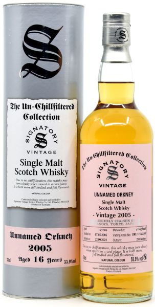 Orkney 16 Jahre 2005/2021 Signatory Cask Strength for Shinanoya #60 55,9% vol