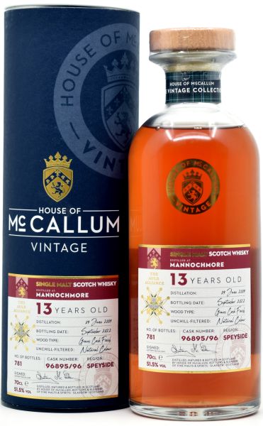 Mannochmore 13 Jahre 2009/2022 Graves Wine Cask House of McCallum 51,5% vol.