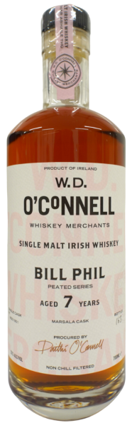W.D. O&#039;Connell 7 Jahre Peated Marsala Cask Whiskey 53% vol.