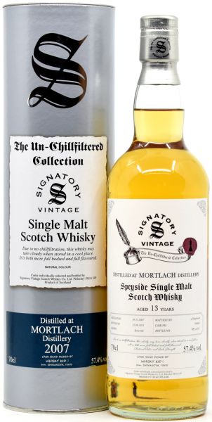 Mortlach 2007/2021 Signatory Vintage Cask Strength for Shinanoya 57,4% vol.