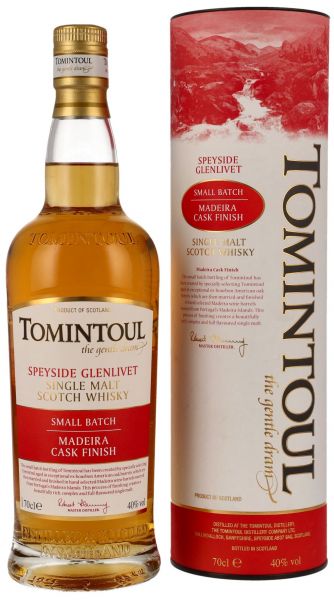 Tomintoul Madeira Cask Wood Finish Range