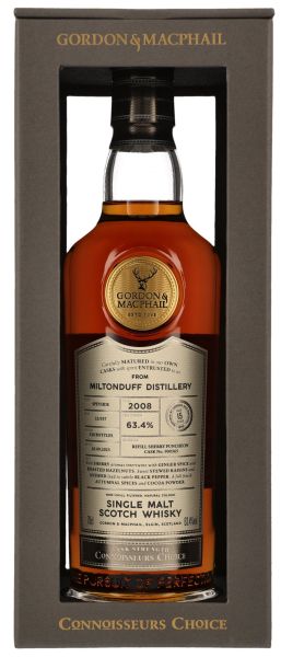 Miltonduff 15 Jahre 2008/2023 Sherry Cask Gordon &amp; MacPhail #900365 63,4% vol.