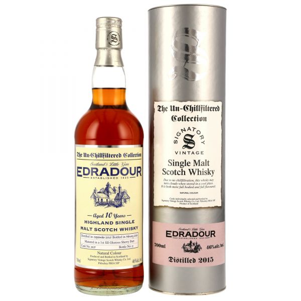 Edradour 10 Jahre 2015/2026 Signatory Vintage Un-Chillfiltered Collection 46% vol.