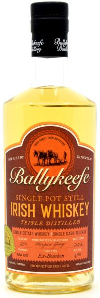 Ballykeefe Irish Pot Still Whiskey Single Cask #29 46% vol.