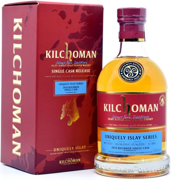 Kilchoman 2010/2023 Fresh Bourbon Cask Uniquely Islay An Samhdradh #420 53,3% vol.