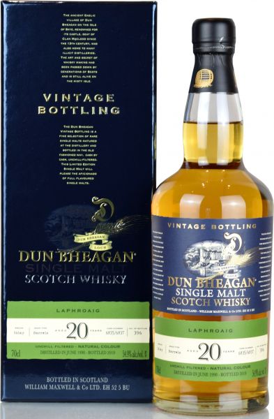 Laphroaig 20 Jahre 1998/2019 Dun Bheagan 54,9% vol.