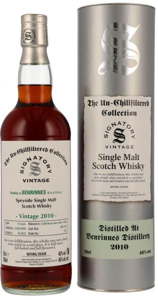 Benrinnes 12 Jahre 2010/2023 Oloroso Sherry Cask Signatory Un-Chillfiltered Collection #105+113