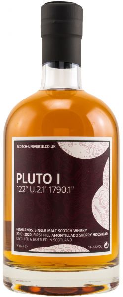 Pluto I 10 Jahre 2011/2021 1st Fill Amontillado Sherry Scotch Universe 56,4% vol.