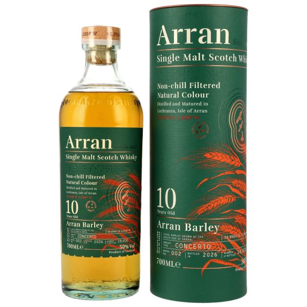 Arran 10 Jahre Local Arran Barley Batch #002 2026 50% vol.