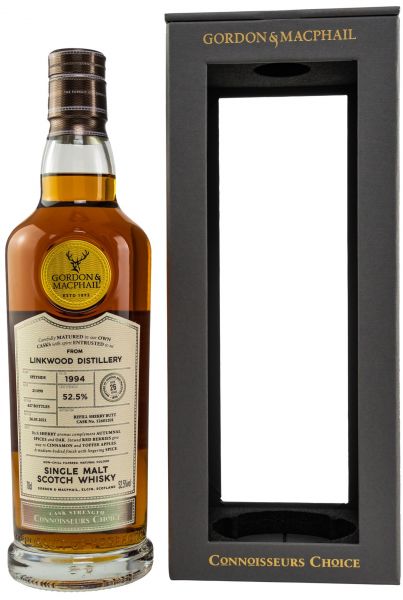 Linkwood 26 Jahre 1994/2021 Sherry Cask Gordon & MacPhail Cask Strength 52,5% vol.