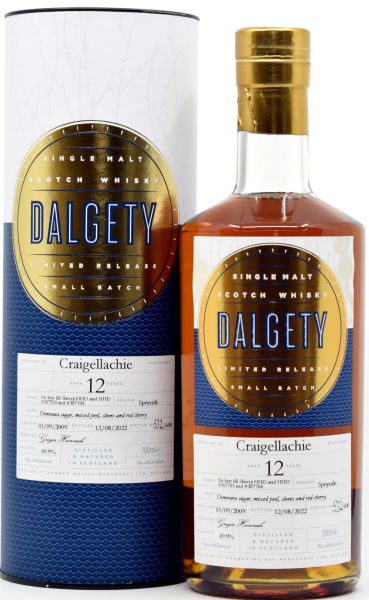 Craigellachie 12 Jahre 2009/2022 Sherry Cask Lady of the Glen Dalgety 49,9% vol.