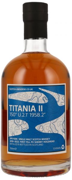 Titania II 2010/2023 1st Fill PX Sherry Cask Scotch Universe 57,6% vol.