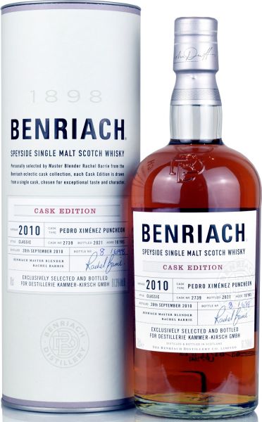 Benriach 10 Jahre 2010/2021 PX Sherry Exclusive Cask #2739 61,3% vol.