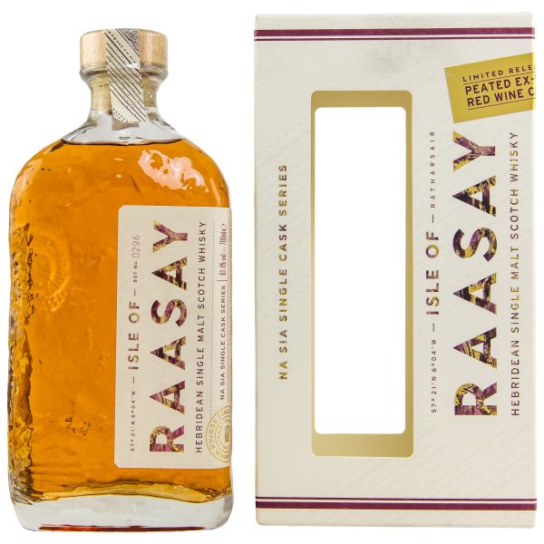 Isle of Raasay Peated 1st Bordeaux Red Wine Cask Na Sia Single Cask #18/665 61,4% vol.