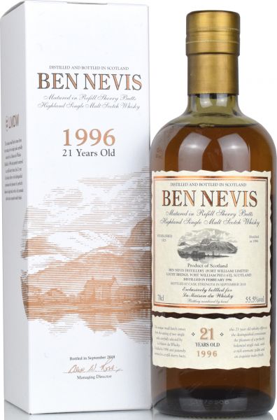 Ben Nevis 21 Jahre 1996/2018 Sherry Cask Small Batch 55,5% vol.