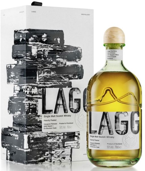 Lagg Distillery Inaugural Release 2022 Batch #1 Ex-Bourbon Cask 50%