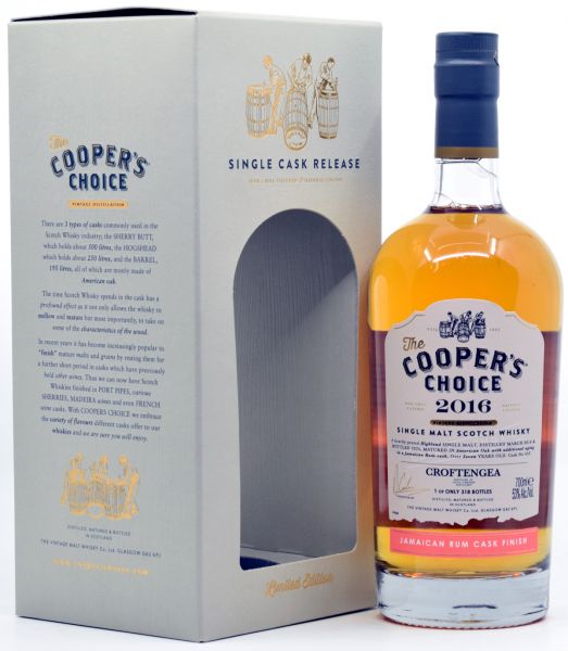 Croftengea 2016/2024 Jamaican Rum Cask Cooper's Choice 53% vol.