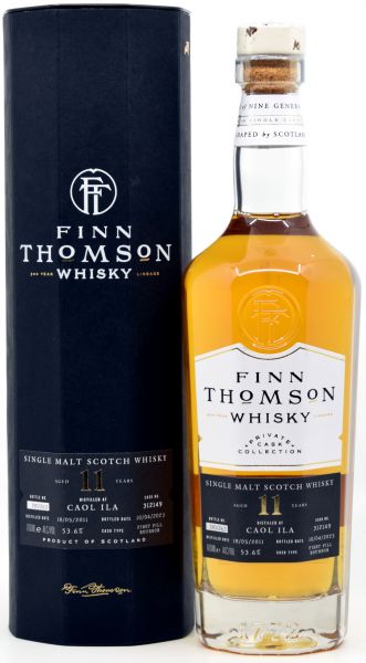 Caol Ila 11 Jahre 2011/2023 1st Fill Bourbon Barrel Finn Thomson 53,6% vol.
