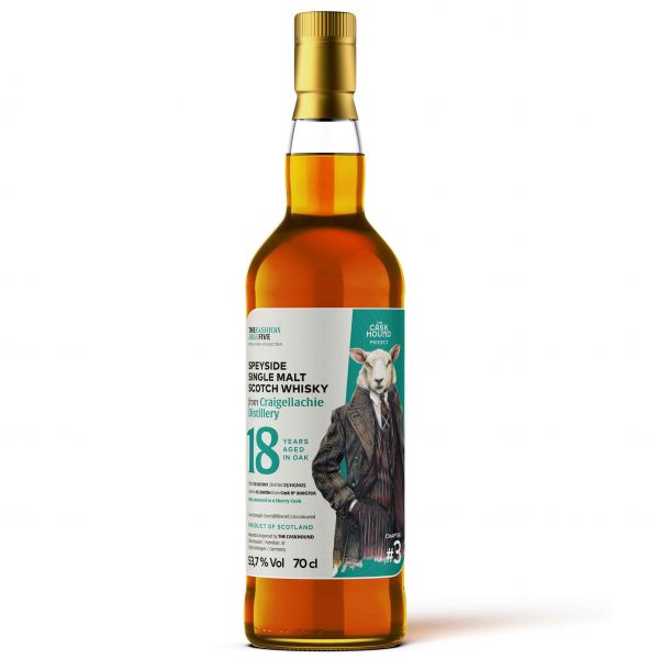 Craigellachie 18 Jahre 2007/2025 Sherry Cask The Caskhound The Fashionable Five #3 53,7% vol.