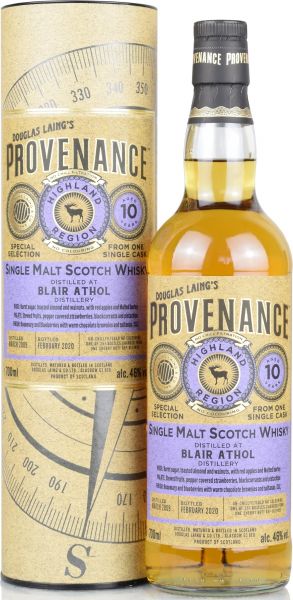 Blair Athol 10 Jahre 2009/2020 Sherry Butt Provenance Douglas Laing 46% vol.