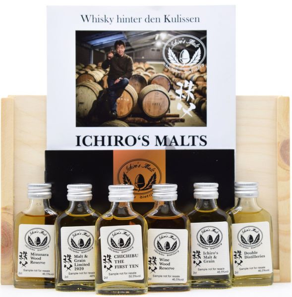Chichibu Ichiro’s Malt Online-Tastingset inkl. First Ten, Mizunara Wood und mehr 6x 2cl
