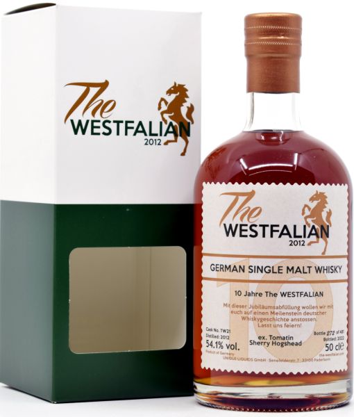 The Westfalian 10 Jahre 2012/2022 Ex-Tomatin Sherry Cask #TW21 54,1% vol.
